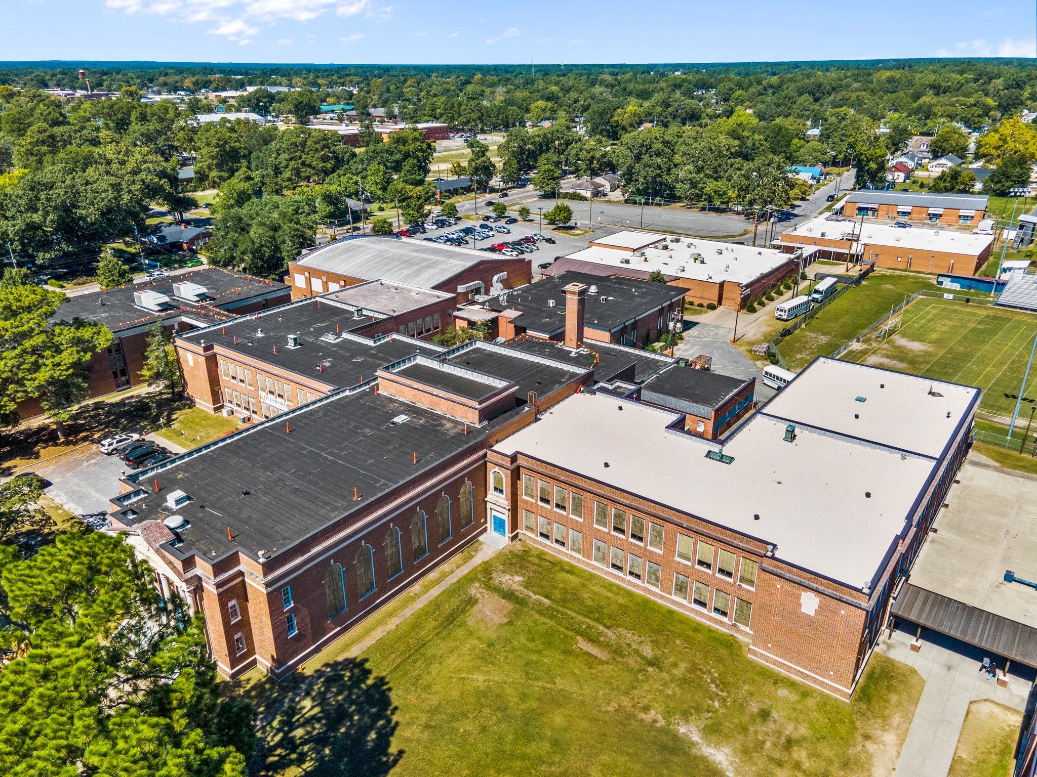 Roof of Goldsboro High School, Goldsboro, NC